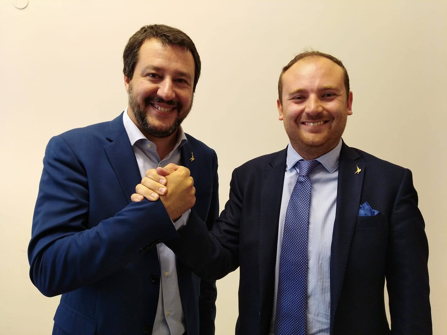 Flavio di Muro e Matteo Salvini